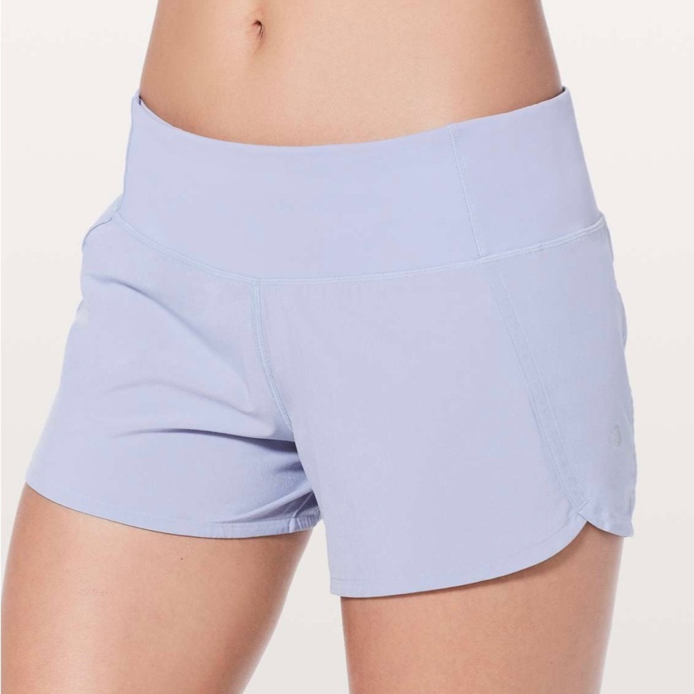 Lululemon Run Times Short II 4 inch inseam size 12 Berry Mist